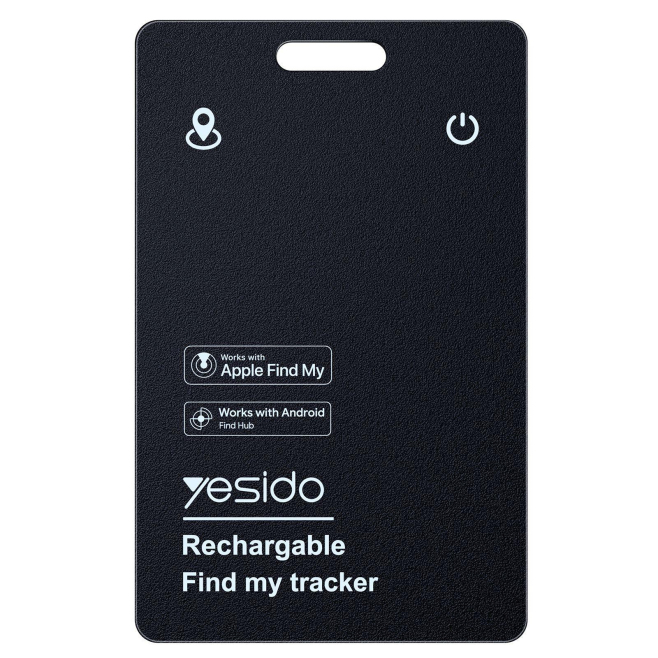 Yesido EC37 Findmy & Find Hub Dual System Anti-Loss Device (Black)