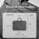 Sacoche Pour Ordinateur Portable 13 À 14 Pouces Déperlante Avec Protection Antichoc Et Sangle De Valise - www.yonis-shop.com