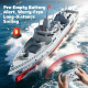JJR/C S28 2.4GHz RC Destroyer Model Supports Water Spray(Grey) - www.yonis-shop.com