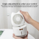 Ventilateur Brumisateur De Bureau Rechargeable Réservoir 300 Ml Angle Réglable Batterie 2000 Mah - www.yonis-shop.com