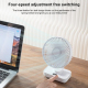Ventilateur De Bureau Portable Oscillant 4 Vitesses Batterie 4000 mAh Écran LED Recharge USB C - www.yonis-shop.com