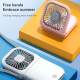 Ventilateur Portable Pliable À Main Bureau Et Cou Silencieux Batterie 3000mAh 3 Vitesses Orientation À 180° - www.yonis-shop.com