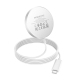 Chargeur Sans Fil Magnétique Qi2 USB-C 25W Ultra-Fin Avec Câble Tressé 1,2 m Blanc - www.yonis-shop.com