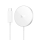Chargeur Sans Fil Magnétique Qi2 USB-C 25W Ultra-Fin Avec Câble Tressé 1,2 m Blanc - www.yonis-shop.com