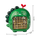 Mini Ventilateur De Bureau USB Rechargeable À Vent Puissant Silencieux Avec Moteur Sans Balais Et Éclairage - www.yonis-shop.com