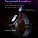 Montre Connectée Santé Multisport Écran AMOLED 466 x 466 Autonomie 7 Jours Étanchéité 5 ATM Android iOS - www.yonis-shop.com