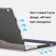 Sacoche Ordinateur Portable Cuir PU Gris Élégant Protection Optimale Pour Votre Appareil - www.yonis-shop.com