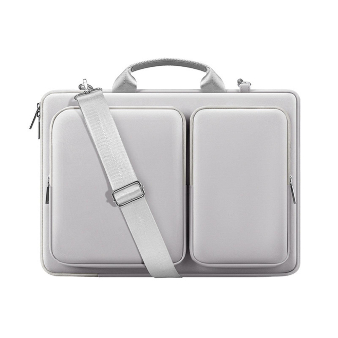 Sacoche Pour Ordinateur Portable 15.6 Pouces Déperlante Antichoc Avec 2 Poches Et Bandoulière Amovible - www.yonis-shop.com