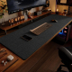 Sous Main De Bureau Pour Clavier Et Souris En Lin Antidérapant 800x300x4 Mm Protection Et Bords Cousus - www.yonis-shop.com
