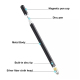 Stylet Tactile Capacitif Pour Smartphone Et Tablette Avec Pointe Disque Transparente 7 Mm Sans Recharge - www.yonis-shop.com