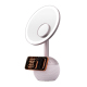 Miroir De Maquillage 4 En 1 Avec Enceinte Bluetooth Recharge Sans Fil Magnétique 15 W Éclairage LED 3 Teintes Et Loupe 5x - w...