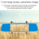 Caméra Voiture Recul Dashcam 1080P Écran Tactile LCD 7 Pouces Double Caméras Angle 170 Degrés Vision Nuit Gris - www.yonis-sh...