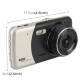 Dashcam Voiture Caméra Boite Noire Full HD 1080p Détection de Mouvement Caméra de Recul Écran 4 Pouces - www.yonis-shop.com