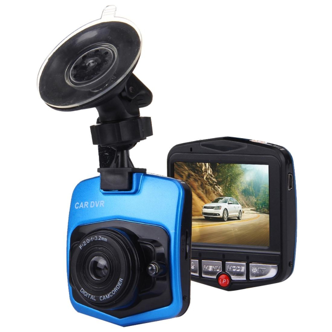Dashcam Caméra Embarquée Voiture LCD 2.4 Pouces Vision Nocturne Noir Bleu - www.yonis-shop.com