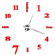 Horloge Miroir DIY Créative 3D A Monter Soi-Même Autocollants Mur 120 x 120 cm Blanc - www.yonis-shop.com