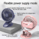 Mini Ventilateur USB De Bureau Et À Clip Blanc 3 Vitesses Rotation À 360° Moteur Puissant Rechargeable Par USB - www.yonis-sh...