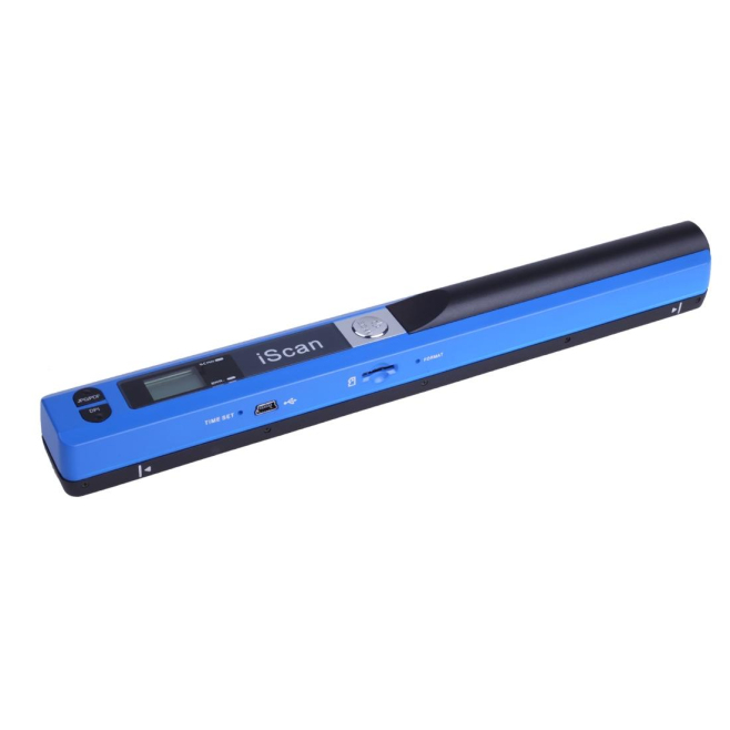 Scanner à Plat Portable Windows Mac OS Scanneur Capture Image A4 PDF JPG TF USB Bleu - www.yonis-shop.com