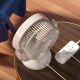 Ventilateur De Bureau Sur Secteur Moteur Brushless Silencieux 4 Vitesses Air 3D Éclairage Nocturne Réglable À 90 Degrés - www...