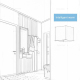 Applique Murale LED Lumière de Mur En Aluminium Puissance 6 W 85-265 V Dimmable Noir Lumière blanche - www.yonis-shop.com