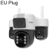 Caméra De Surveillance Panoramique 360° Triple Objectif 6MP Vision Nocturne Couleur Audio Bidirectionnel WiFi Double Bande - ...