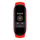 Bracelet Connecté Android iOS Montre Cardio Écran 0.96 Pouce Bluetooth Étanche IP67 Rouge - www.yonis-shop.com