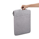 Sacoche Ordinateur Portable Étanche Et Protectrice Pour Laptop 13.3 Pouces En Polyester Gris Avec Poignée Télescopique Confor...
