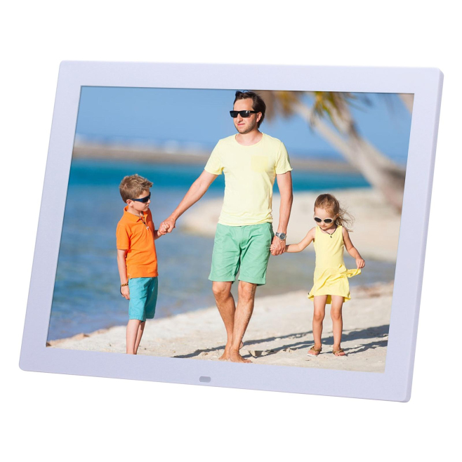 Cadre Photo Numérique HD 14 Pouces Album Digital Lecteur Vidéo et Audio Double Sortie Son 