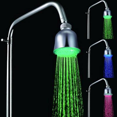 Pommeau De Douche Carré LED 40x40cm - Changement De Couleur Selon Température | Douchette Plafond Ultra Plate