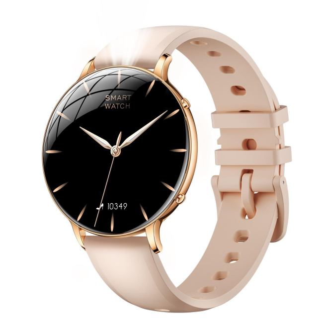Montre Connectée Femme À Écran AMOLED Incurvé Ultra Fin Avec Lampe Torche IP68 Et Autonomie 7 Jours - www.yonis-shop.com