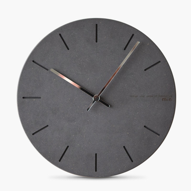 Horloge Murale Silencieuse Minimaliste Pour Bureau Et Salon Sans Chiffres Mouvement À Balayage Cadran 9 Mm 28 Cm - www.yonis-...