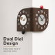 Horloge Murale D’Angle Double Face À Deux Cadrans Indépendants Quartz Silencieux Sans Perçage - www.yonis-shop.com