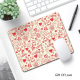 Tapis De Souris Antidérapant En Caoutchouc Épais Avec Motif Cœur Rouge Taille 21x26cm Surface Lisse Et Confortable - www.yoni...