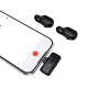 Microphone Sans Fil Discret Type C Avec Boîtier De Charge 5 À 6 Heures Compatible Huawei Xiaomi OnePlus Samsung - www.yonis-s...