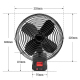 Ventilateur Portable Rechargeable Pour Extérieur À Deux Batteries 1500 mAh Deux Vitesses Et Indicateur De Charge - www.yonis-...