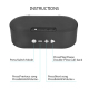 Mini Enceinte Bluetooth Retro Bois Fonction Radio FM et Carte TF Son Haute Fidélité - www.yonis-shop.com