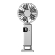 Mini Ventilateur Portable À Suspendre Au Cou Pliable 5 Vitesses Affichage Numérique USB Type C Autonomie 4 À 7 Heures