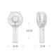 Mini Ventilateur Portable Rechargeable À Main Et De Bureau Avec Support Smartphone 3 Vitesses 7 Pales Silencieux - www.yonis-...