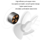 Mini Ventilateur Portable Rechargeable À Main Et De Bureau Avec Support Smartphone 3 Vitesses 7 Pales Silencieux - www.yonis-...