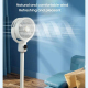 Ventilateur Sur Pied Rechargeable Pour Circulation D’Air Avec Télécommande 5 Vitesses Minuterie Et Oscillation 3D - www.yonis...