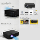 Videoprojecteur LED HD Multimédia 1024x600 Support 1080P USB SD HDMI VGA IR Écran 34-130 Pouces Lumineux 40 ANSI Contrasté 80...