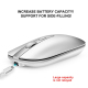 Souris Sans Fil Rechargeable 2.4G 10M Distance Metal Wheel Mute 500mAh Batterie Haute Résolution 1600DPI - www.yonis-shop.com