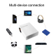 Videoprojecteur LED HD Petit et Puissant avec Haut-Parleurs Intégrés et Télécommande Infrarouge - www.yonis-shop.com