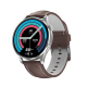 Montre Connectée Élégante Avec Bracelet En Cuir Écran Couleur 1.36 Pouces Surveillance Cardiaque Et Pression Artérielle Étanc...