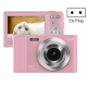 Appareil Photo Enfant 44MP 16X Zoom 2.7K Full HD Écran 2.88 Pouces Détection Sourire Carte SD 128GB Rechargeable Portable - w...