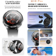 Montre Connectée Avec Écouteurs TWS Intégrés Appels Bluetooth Fréquence Cardiaque Écran Tactile IP67 Android iOS - www.yonis-...
