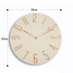 Horloge Murale Minimaliste Sans Cadre 30 cm Silencieuse Pour Salon Chambre Cuisine Blanc Quartz Moderne - www.yonis-shop.com