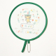 Éventail Pliable Enfant Portable Rond Motif Cactus 56 g Polyester Ouverture 21 cm Fait Main - www.yonis-shop.com