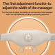 Pistolet De Massage 3 Modes Pour Relaxation Du Cou Et Des Épaules Avec Largeur Ajustable Blanc - www.yonis-shop.com