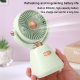 Mini Ventilateur De Bureau Portable USB Rechargeable Type C 100 Niveaux Angle Réglable À 180° Batterie 500 mAh - www.yonis-sh...