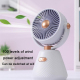 Mini Ventilateur De Bureau Portable USB Rechargeable Type C 100 Niveaux Angle Réglable À 180° Batterie 500 mAh - www.yonis-sh...